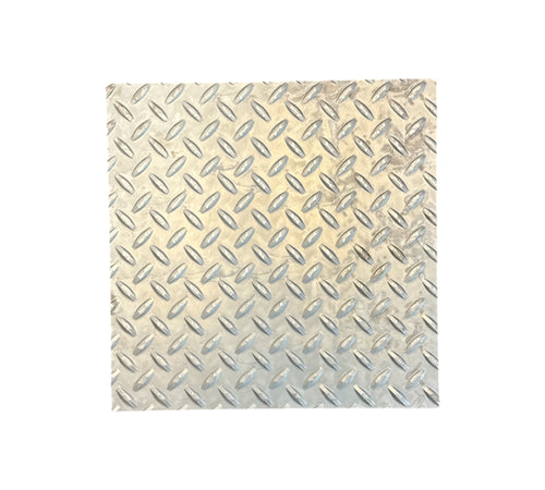 14 Gauge Diamond Tread Hot Rolled Mild Steel Plate, Square, Mill Finish - Made in USA