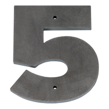 1/4 Inch Thick Laser Cut Steel Letters and Numbers - Proxima Nova Font, Raw Steel, 6 Inch