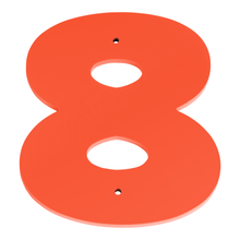 1/4 Inch Thick Laser Cut Steel Letters and Numbers - Proxima Nova Font, Orange, 6 Inch