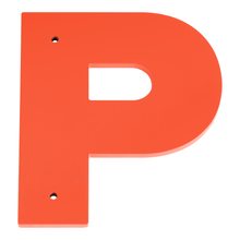 1/4 Inch Thick Laser Cut Steel Letters and Numbers - Proxima Nova Font, Orange, 6 Inch