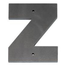 1/4 Inch Thick Laser Cut Steel Letters and Numbers - Proxima Nova Font, Raw Steel, 6 Inch