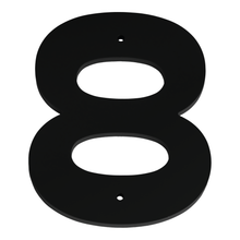 1/4 Inch Thick Laser Cut Steel Letters and Numbers - Trilby Black Font, Black, 6 Inch