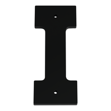 1/4 Inch Thick Laser Cut Steel Letters and Numbers - Trilby Black Font, Black, 6 Inch