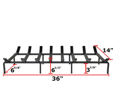 36 Inch Heavy Duty Tapered Fireplace Grate