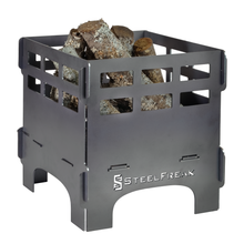 SteelFreak 14 Inch Square Fire Pit - Industrial Style