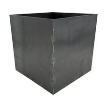 Super Duty Raw Steel Planter, Cube, Many Sizes - Made in USA