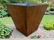 Super Duty Raw Steel Planter, Tapered, Many Sizes - Made in USA