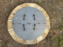 Heavy Duty Raw Steel Round Fire Pit Cover Lid