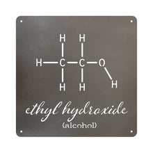12 x 12 Metal Wall Art - Ethyl Hydroxide